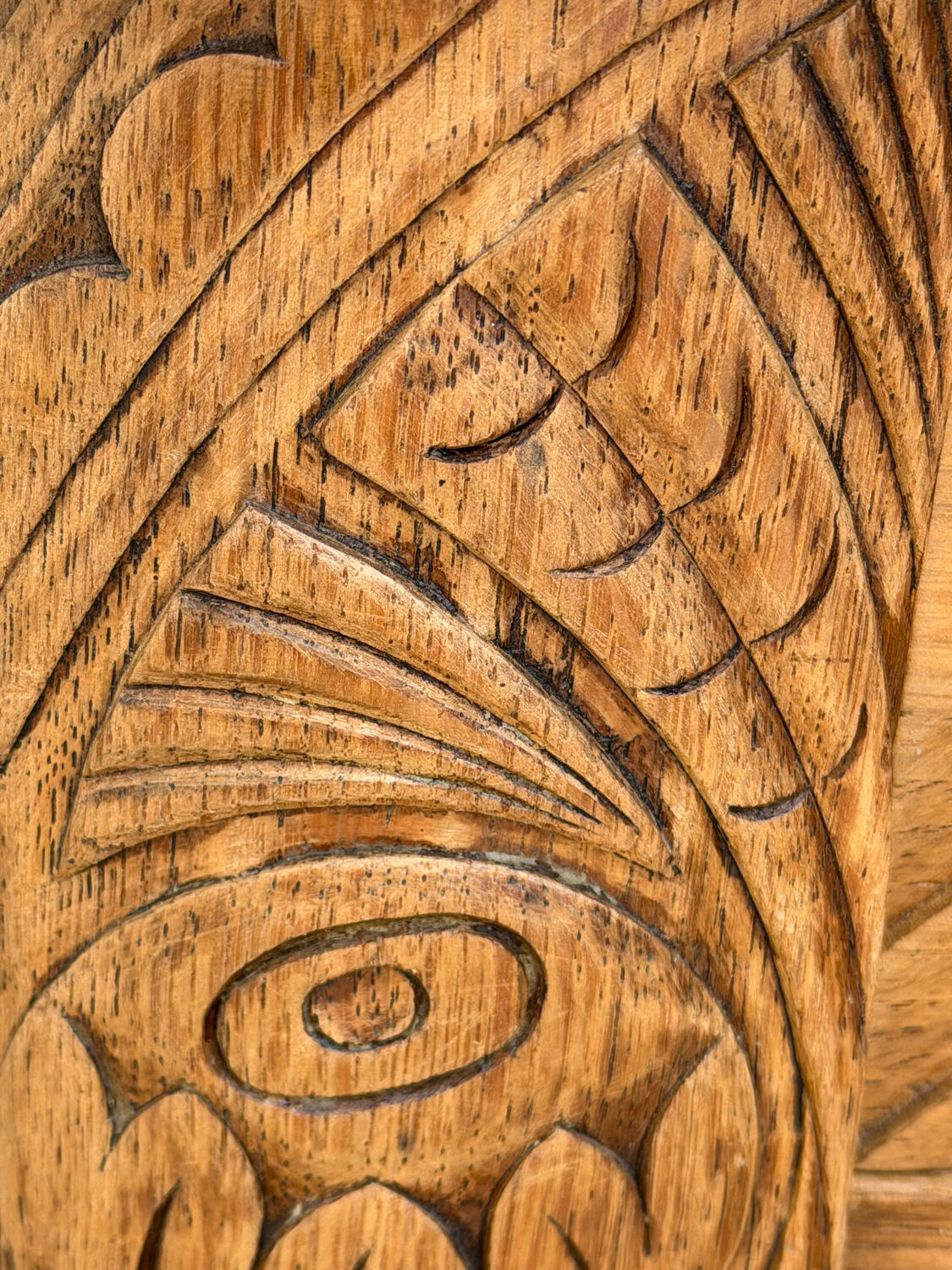 Art Deco buffet in raw and solid oak, 1935.