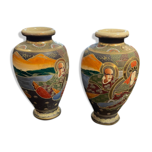 Paire de vases Satsuma