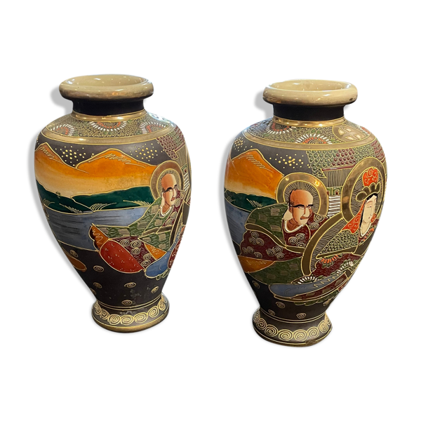 Paire de vases Satsuma