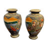 Pair of Satsuma vases