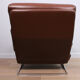 Un fauteuil lounge Nucleus en cuir marron Tetrad vintage des années 50.