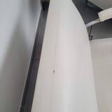 Sofa and armchair with chrome tubular structure modernist style