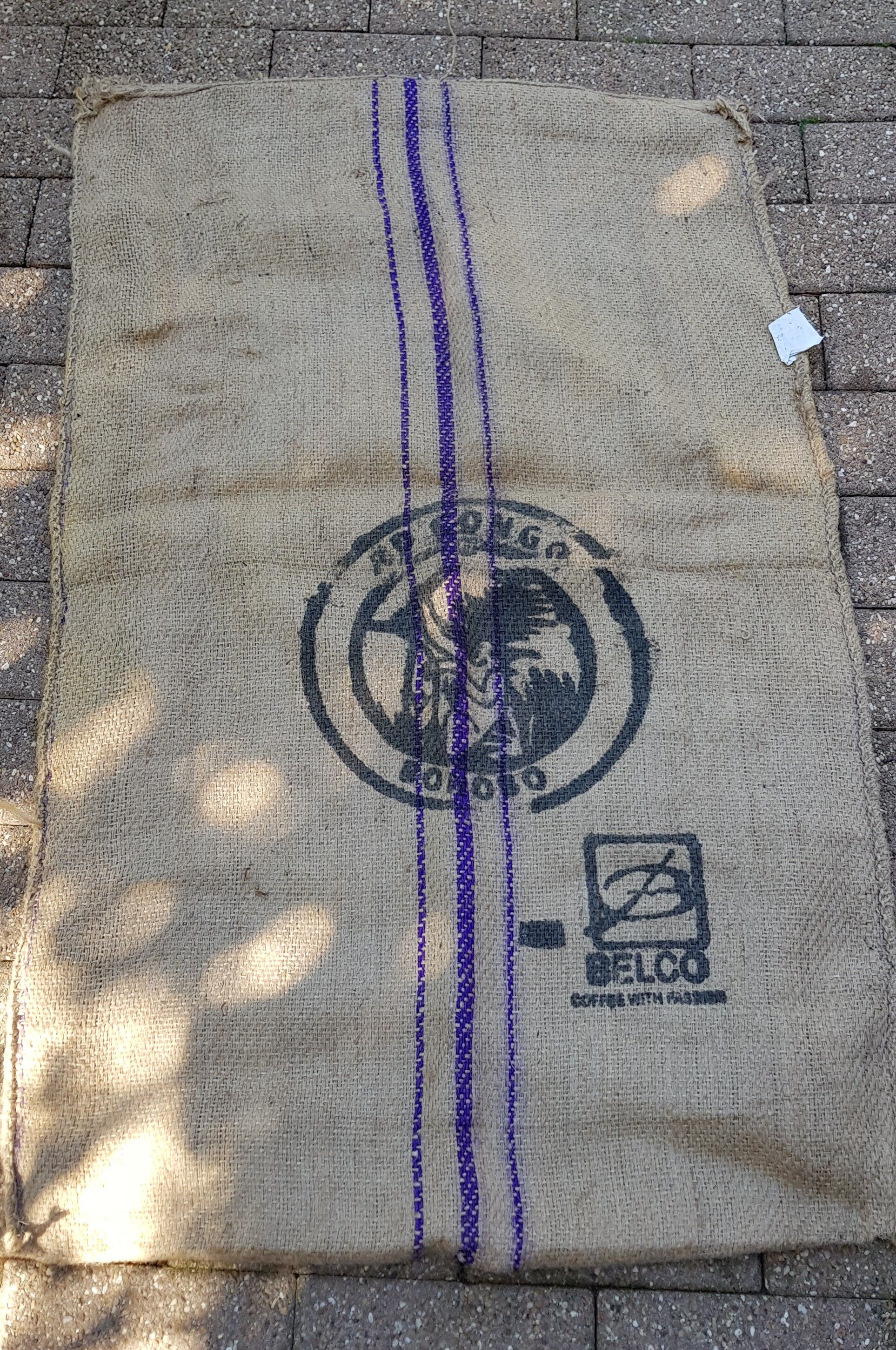 Coffee arabica burlap bag