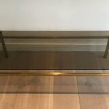 Modernist brass coffee table