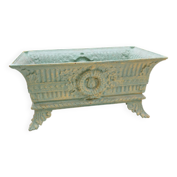 Vasque pot ancien fonte 1900 xixème style Médicis jardinière