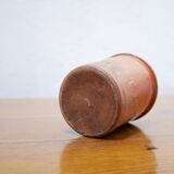 Vintage pot in glazed terracotta