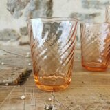 6 Rosaline glasses, vintage Arcoroc