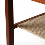 Paire de tables de chevet scandinaves en teck foncé des années 1950