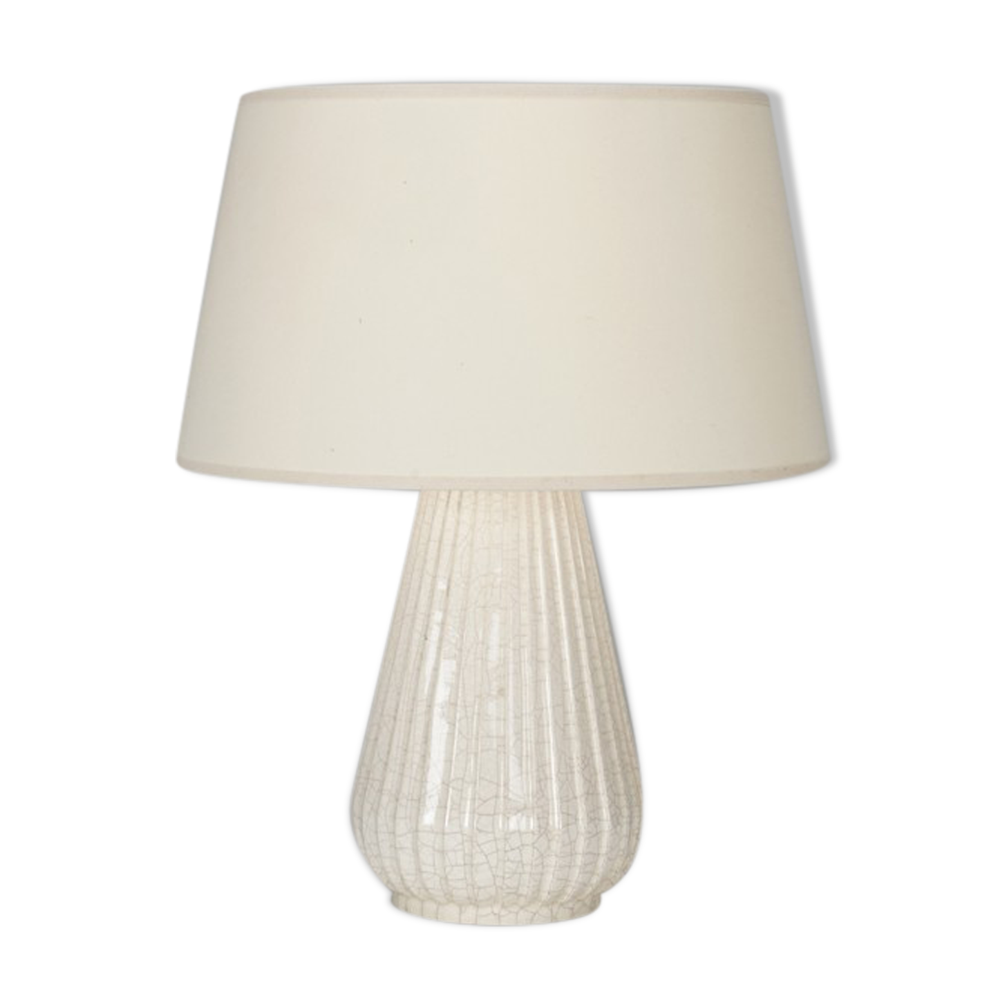 Cracked Ceramic Art Deco Lamp circa 1930