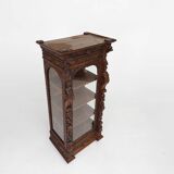 Baroque Style Display Case in Oak, Belgium, 1950s