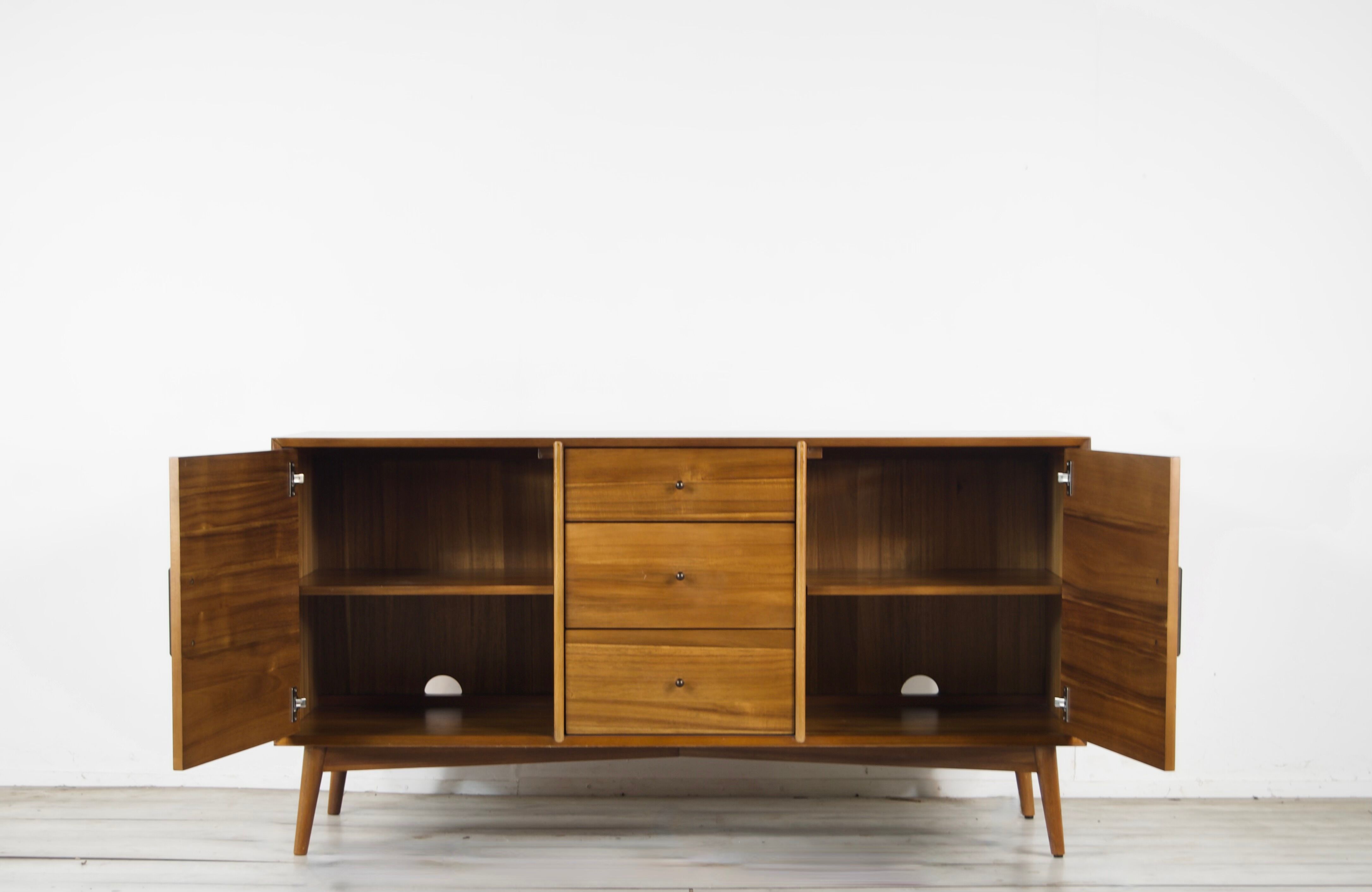 Midcentury scandinavian walnut sideboard