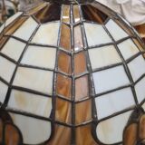 Empire lamp in bronze and marble, large size 70x43, 6kg, and a superb lampshade.