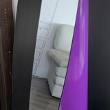 Purple lipstick mirror