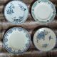 8 mismatched ironstone dinner plates