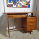 Vintage desk of the 1950s in light wood