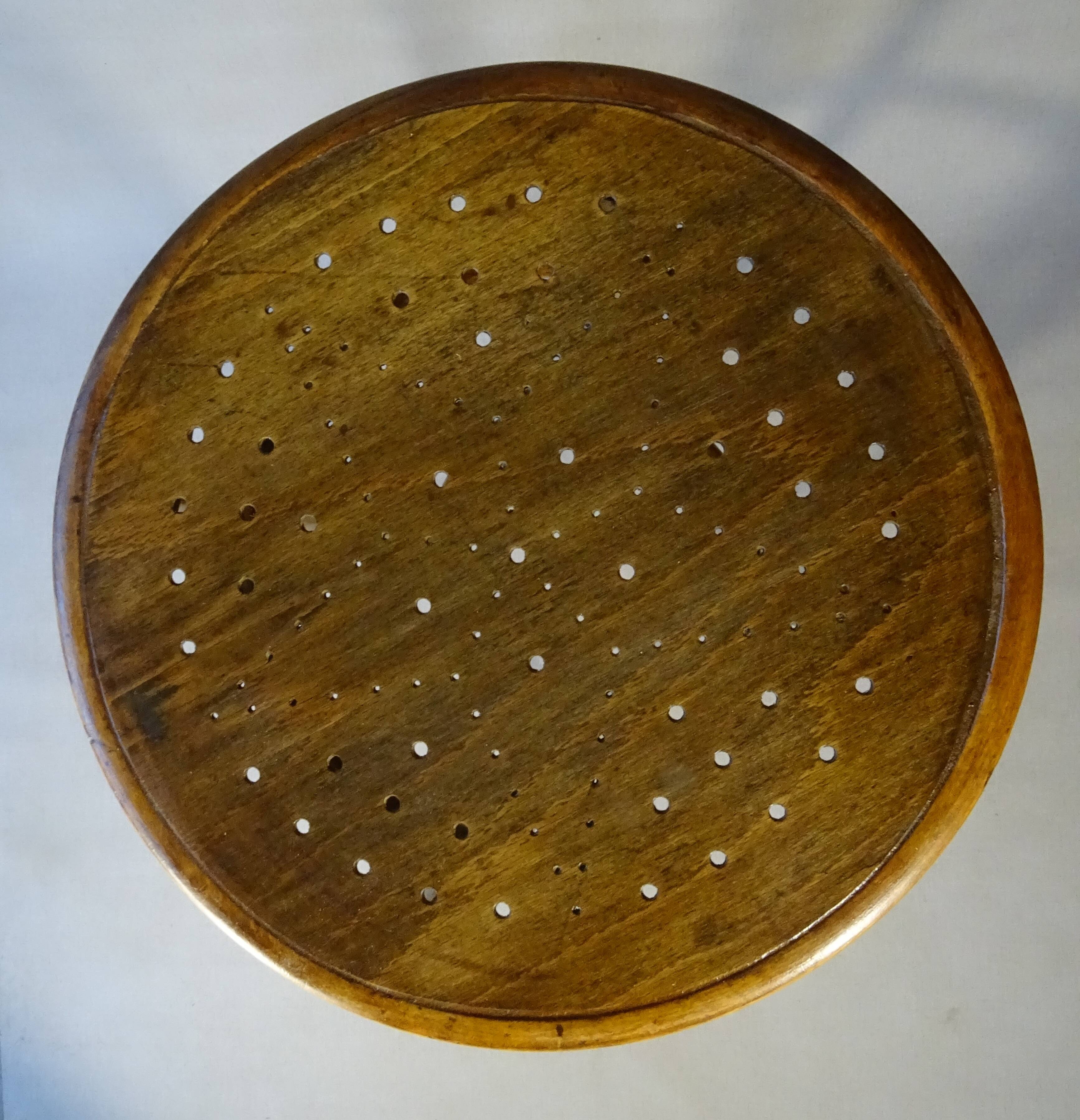 Tabouret/ sellette bistrot 90 cm , bois courbé 1890