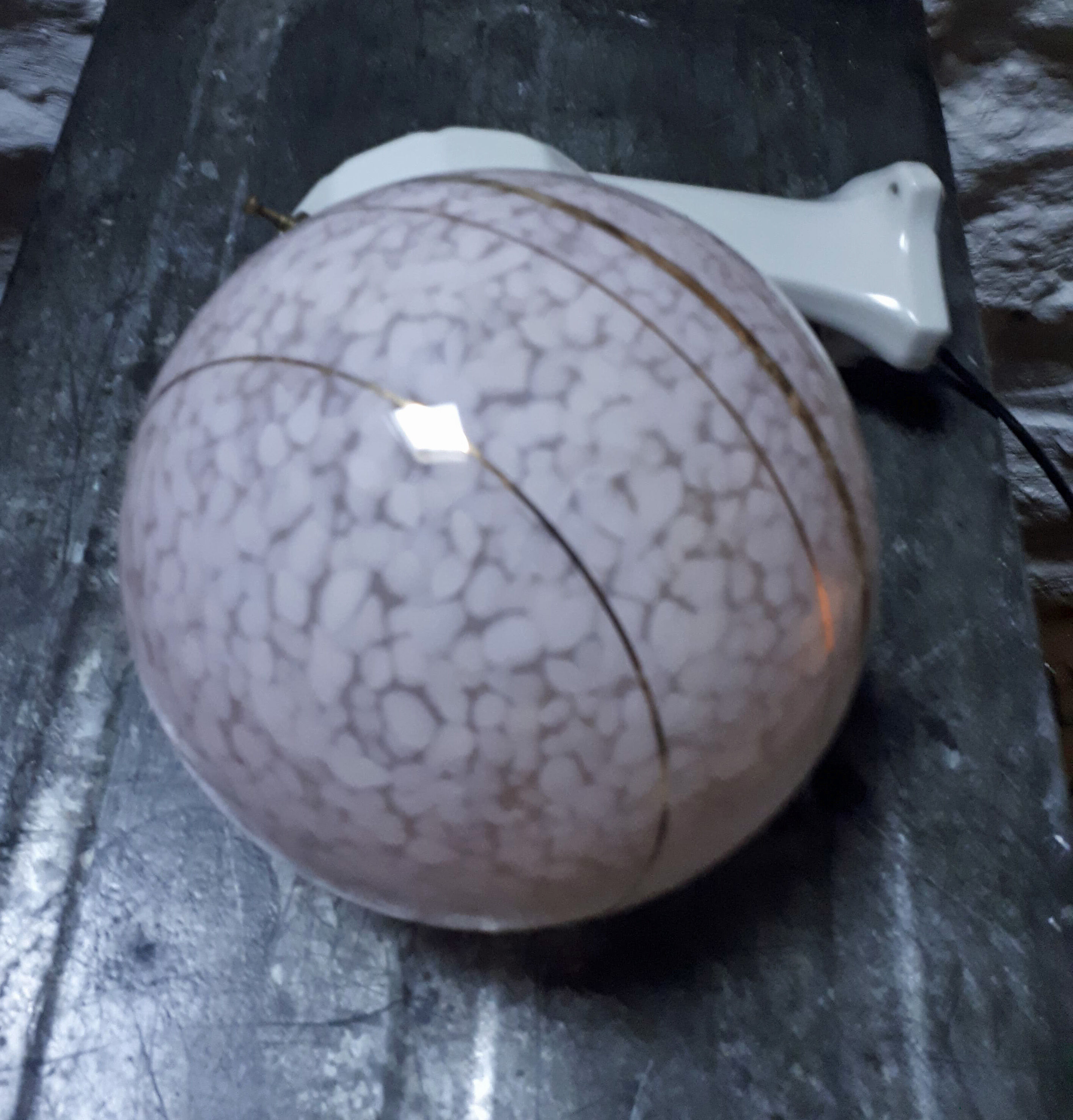 Clichy glass ball sconce