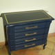 Commode bleue relookée