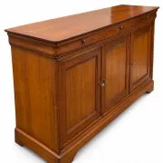 French buffet sideboard in solid fruitwood in Louis-Philippe style.