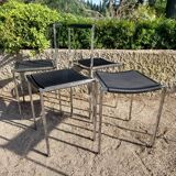 Set of Zeus chairs and stools Maurizio Peregalli 80s