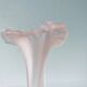 Vase corolle Murano rose