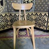 Suite of 12 bistro chairs model "Banana" Luterma