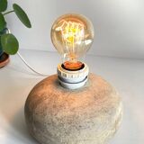 Lampe galet pierre naturelle vintage