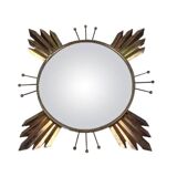 Large Sun Mirror • Witch's Eye • Brass/Metal • 1970