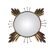 Large Sun Mirror • Witch's Eye • Brass/Metal • 1970
