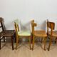 4 mismatched bistro chairs