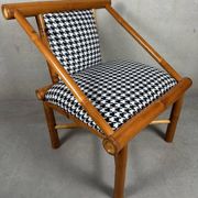 Fauteuil en bambou 'Pied De Poule'