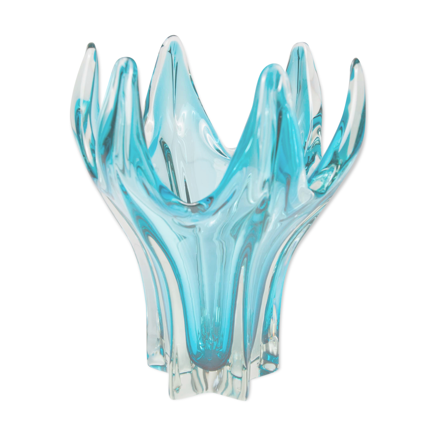 60's blue Murano vase
