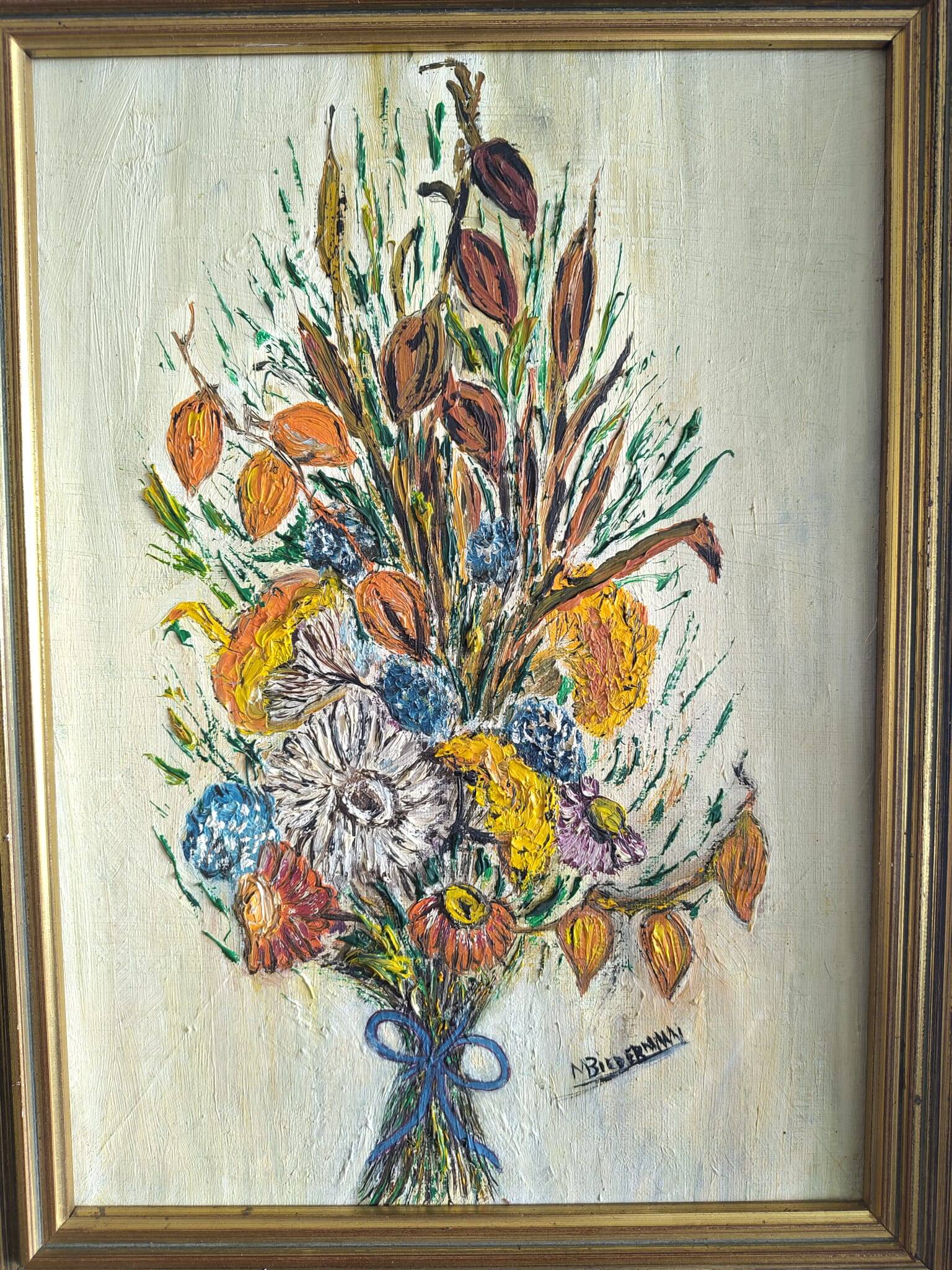 Floral bouquet – Oil painting in impasto