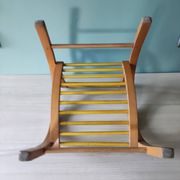 Armchair wood curved child Baumann vintage 50 60 style art décor