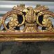 Antique mercury mirror, Louis XVI style gilded frame, 84x50cm