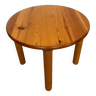 Table basse ronde en pin mobilier Alpin