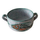 Vallauris pocket tray signed h Pittari