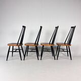 Set of 4 Fanett style Dining Chairs  1960s