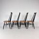 Set of 4 Fanett style Dining Chairs  1960s