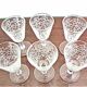 6 engraved glasses