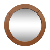 Round elm mirror, 80's