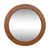 Round elm mirror, 80's