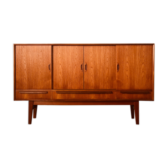 Enfilade danoise en teck par e. w. bach, années 1960