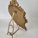 Golden brass table psyche mirror, art nouveau