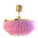 Hans-Agne Jakobsson Modell T603. Ceiling light with pink fringes, 1960s