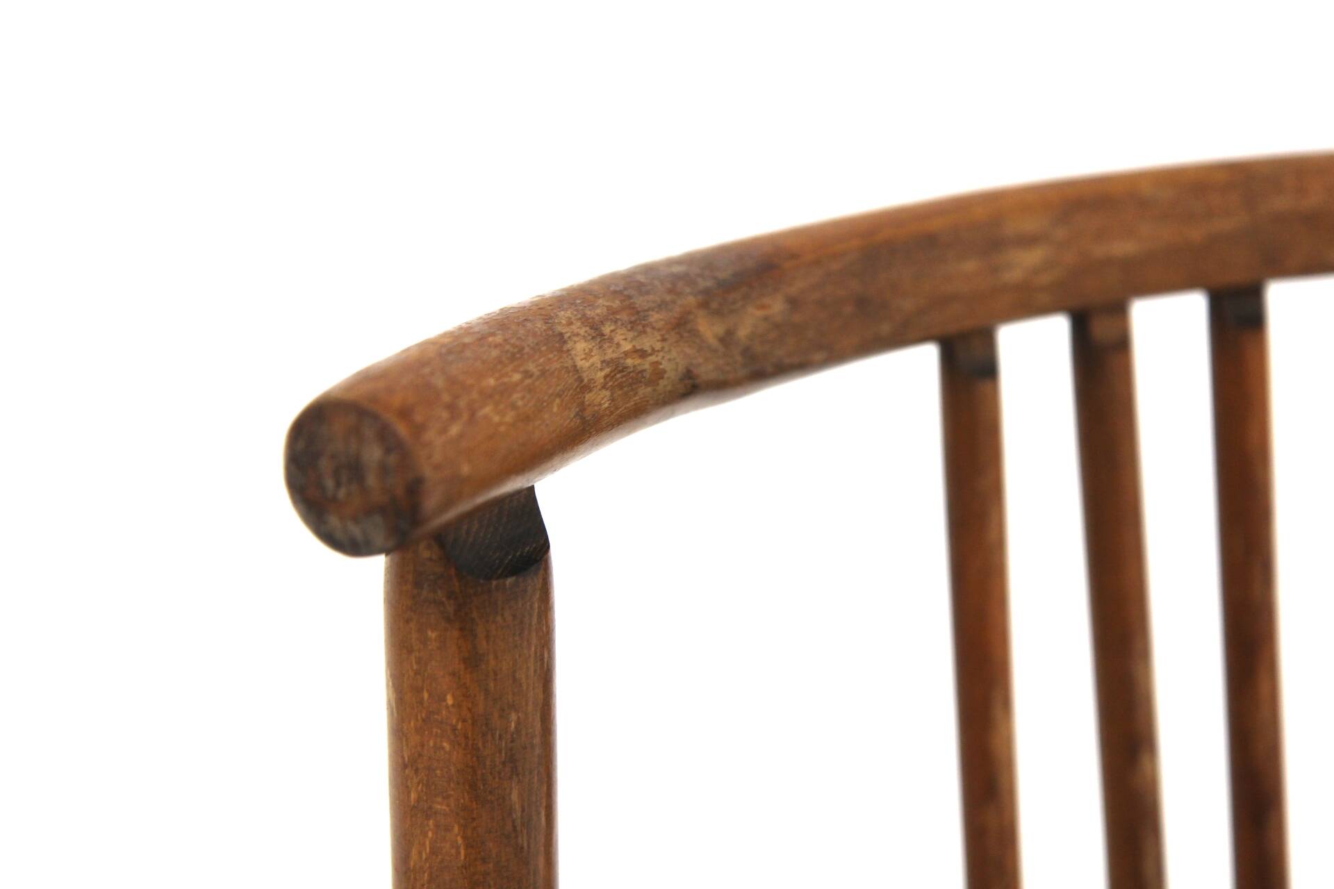 Set of 6 Scandinavian beech chairs, "Lyran" by Erik Wørtz, Sweden, 1960.