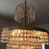 Cascade crystal chandelier