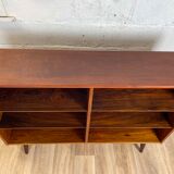 Vintage Scandinavian rosewood bookcase by Poul Hundevad, 60s