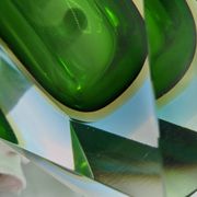 Vintage Sommerso Vase (large model) in Murano glass by Flavio Poli, Italy 1970