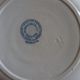 Set of 6 plates iron earth H Boulenger Choisy-le-Roi